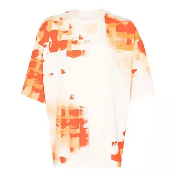Футболка brush stroke t-shirt 'rich orange' A-Cold-Wall*, оранжевый