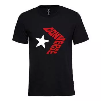 Футболка bubble chevron tee 'black' Converse, черный