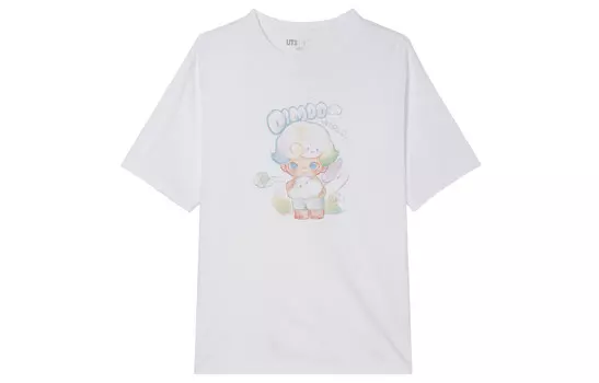 Футболка Bubble Mart Co-brand женская белая Uniqlo