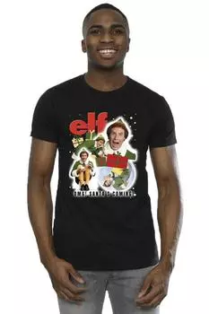 Футболка Buddy с коллажем Elf, черный