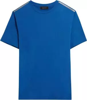 Футболка BUGATCHI Short Sleeve Crew Neck T-Shirt with Reflective Detail, цвет Classic Blue