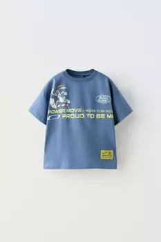 Футболка bugs bunny looney tunes ZARA, синий