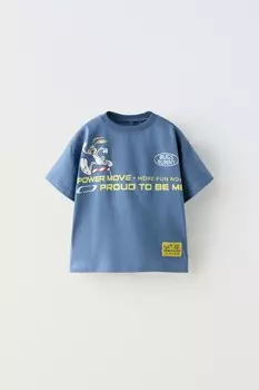 Футболка bugs bunny looney tunes ZARA, синий