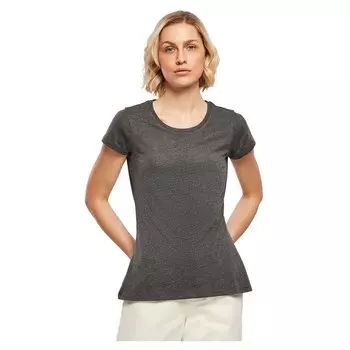 Футболка Build Your Brand Basic BB012 Short Sleeve Crew Neck, серый