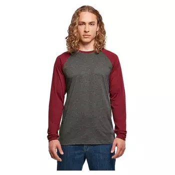 Футболка Build Your Brand Contrast Raglan, серый