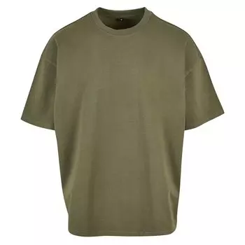 Футболка Build Your Brand Ultra Heavy Cotton Box Short Sleeve Crew Neck, зеленый