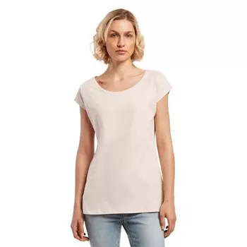 Футболка Build Your Brand Wide Neck Short Sleeve Round Neck, розовый