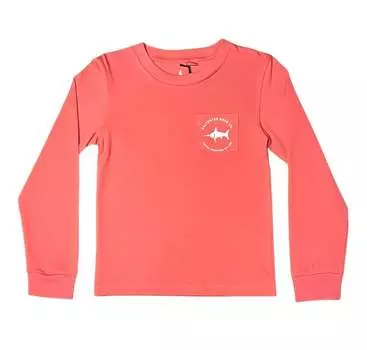 Футболка Bulldog розового цвета Saltwater Boys Co.