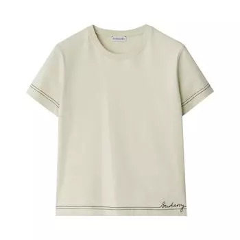 Футболка Burberry Embroidered T-Shirt, серый