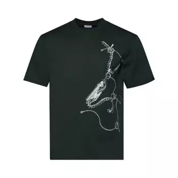 Футболка Burberry Knight Hardware T-Shirt, зеленый