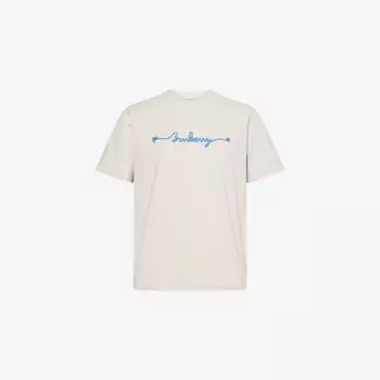 Футболка Burberry Knot с круглым вырезом и логотипом, белый