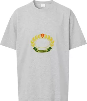 Футболка Burberry Oak Leaf Crest Oversized T-Shirt 'Pale Grey Melange', серый