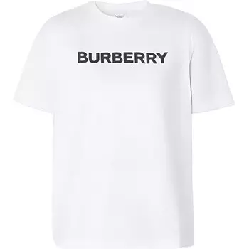 Футболка Burberry с логотипом, белый