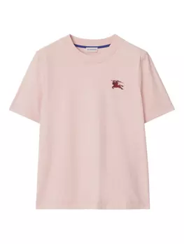 Футболка Burberry с мотивом Equestrian Knight, розовый
