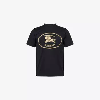Футболка Burberry с принтом, черный