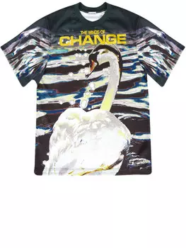 Футболка Burberry Swan, зеленый