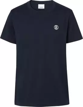 Футболка Burberry Tb Embroidered T-Shirt 'Coal Blue', серый