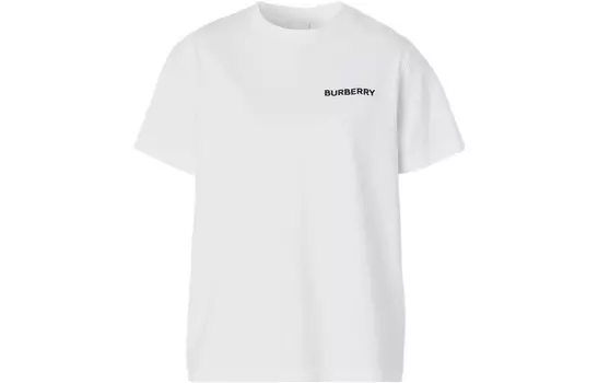 Футболка Burberry женская, белый / черный