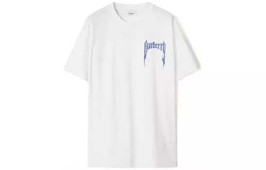 Футболка Burberry женская, белый / синий