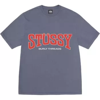 Футболка Burly Threads Pigment Dyed Stussy, черный