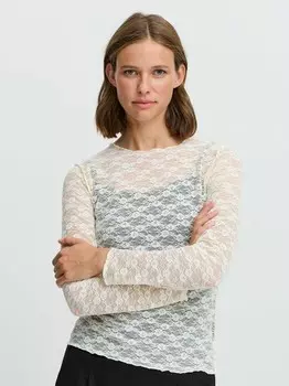 Футболка byricollia с длинными рукавами B.Young, бежевый