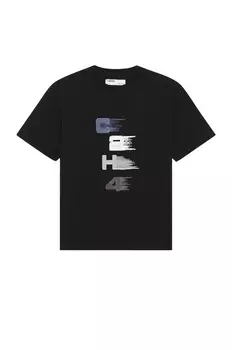Футболка C2H4 Layered Print Logo, черный
