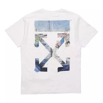 Футболка c/o virgil abloh men's colored arrows short sleeve oversize tee Off-White, белый