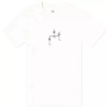Футболка C.P. Company 30/1 Jersey Relaxed Graphic T-Shirt, цвет Gauze White