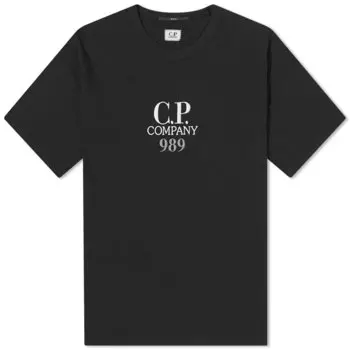 Футболка C.P. Company Box Logo T-Shirt, черный