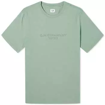 Футболка C.P. Company Large Logo T-Shirt, цвет Green Bay