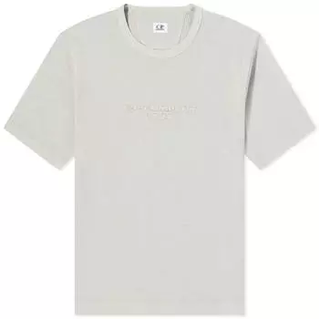 Футболка C.P. Company Large Logo T-Shirt, цвет Drizzle