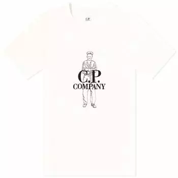 Футболка C.P. Company Large Sailor T-Shirt, цвет Gauze White