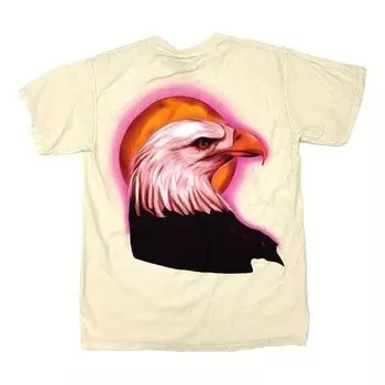 Футболка cactus jack birds hood toyota pop up eagle t-shirt 'beige' Travis Scott, бежевый