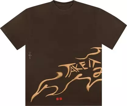 Футболка Cactus Jack by Travis Scott 2 The Max Tee 'Brown', коричневый