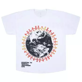 Футболка Cactus Jack by Travis Scott Around The World T-Shirt 'White', белый