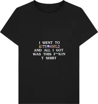 Футболка Cactus Jack by Travis Scott Astroworld I Went To Astroworld T-Shirt 'Black', черный