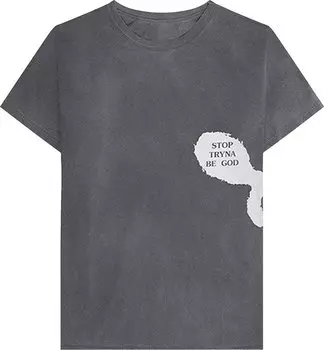 Футболка Cactus Jack by Travis Scott Astroworld Stop Tryna Be God Reversible T-Shirt 'Grey', серый