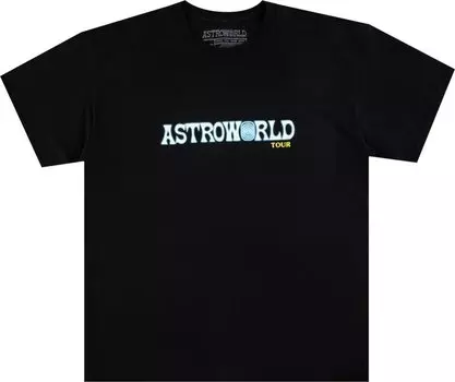 Футболка Cactus Jack by Travis Scott Astroworld Tour Tee 'Black', черный