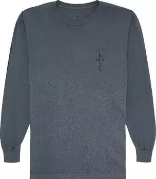 Футболка Cactus Jack by Travis Scott Back Bling Long-Sleeve T-Shirt 'Grey', серый