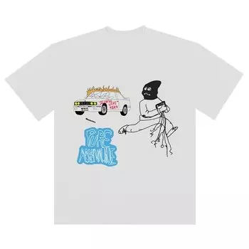 Футболка Cactus Jack by Travis Scott Mask On T-Shirt 'White', белый