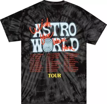 Футболка Cactus Jack by Travis Scott No Bystanders T-Shirt 'Tie-Dye', синий