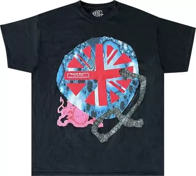 Футболка Cactus Jack by Travis Scott O2 Live Union Jack Tee 'Black', черный