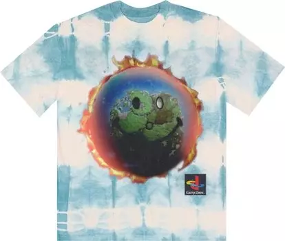 Футболка Cactus Jack by Travis Scott The Scotts World Tie Dye T-Shirt 'Blue/White', синий