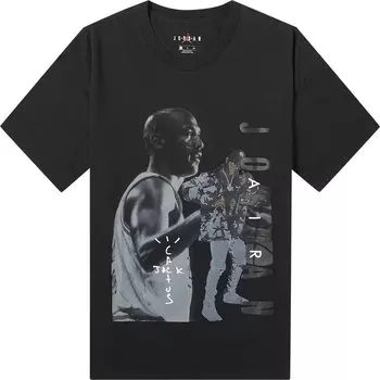 Футболка Cactus Jack by Travis Scott x Air Jordan T-Shirt 'Black', черный