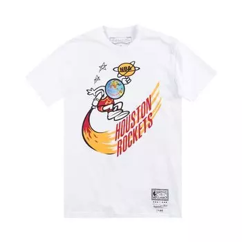 Футболка Cactus Jack by Travis Scott x BR x Mitchell & Ness Rockets T-Shirt 'White', белый