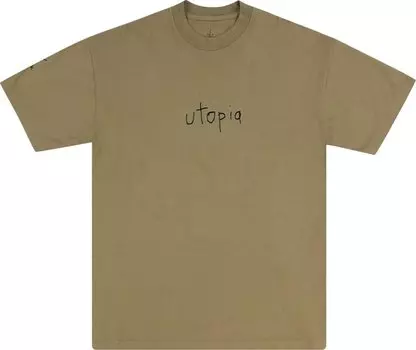Футболка Cactus Jack by Travis Scott x i-D The Cactus Wink Tee 'Tan', загар