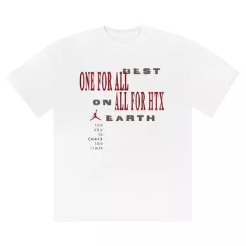 Футболка Cactus Jack by Travis Scott x Jordan Best On Earth Tee 'White', белый
