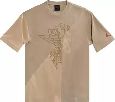 Футболка Cactus Jack by Travis Scott x Jordan Short-Sleeve T-Shirt 'Khaki/Desert', загар