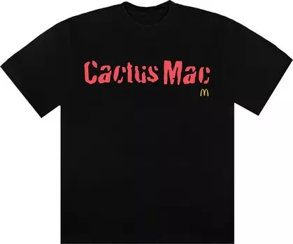 Футболка Cactus Jack by Travis Scott x McDonald's Cactus Mac T-shirt 'Black', черный