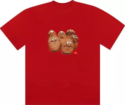 Футболка Cactus Jack by Travis Scott x McDonald's Squad T-Shirt 'Red', красный